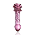 Sıcak Soğuk His Tırtıklı Kristal Cam Anal Plug Dildo 14 CM