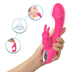 OLLY - Manyetik Şarjlı Su Geçirmez Klitoris ve G Spot Uyarıcı 2 in 1 Rabbit Tavşan Vibratör