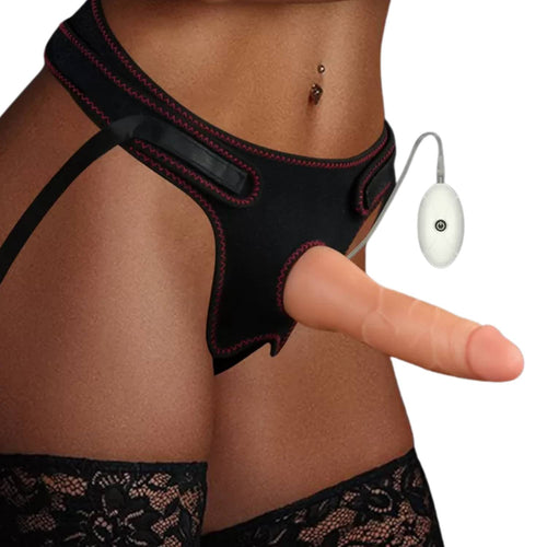 Belden Bağlamalı Titreşimli Ultra Yumuşak Gerçekçi Et Dokulu Testissiz Realistik Vibratör Dildo