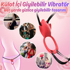 Ivy APP RCT - Şarjlı Kumanda Ve Telefon Kontrollü Vajina Çevresi ve Klitoris Uyarıcı Kemerli Giyilebilir Couple Vibratör
