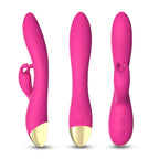 Bonnie - Şarjlı Aynı Anda Klitoris ve G Spot Uyarıcı Eğilebilir Yumuşak Doku Rabbit Vibratör
