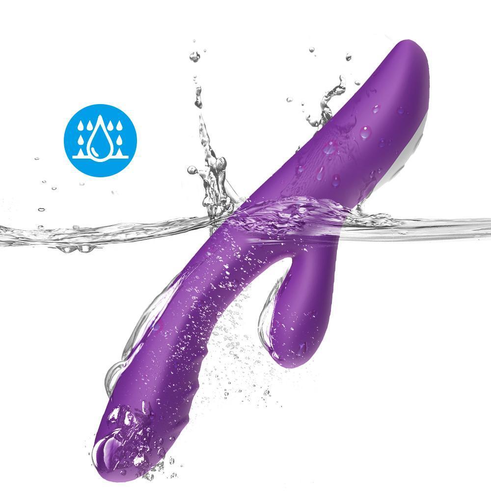 Spark - Şarjlı Isıtmalı Aynı Anda Klitoris ve G Spot Uyarıcı Güçlü Titreşimli 2 in 1 Rabbit Vibratör