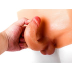 Cross-dressing Gerçekçi Dokuda Giyilebilir Yapay Penis Realistik Strapon Dildo 15x4 CM