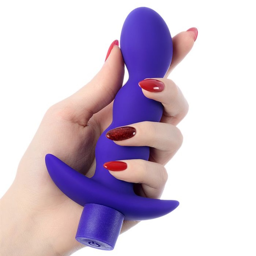 Adore Boğumlu Yapıda Güçlü Titreşimli Silikon Anal Plug Vibratör