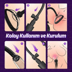 Pussy Pump Classic - Değiştirilebilir 5 Başlıklı Tetikli Profesyonel Göğüs ve Vajina Vakum Pompası Set