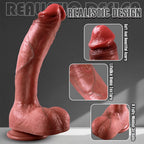 Steve - Ultra Yumuşak Doku Çift Katmanlı Mavi Damarlı Büyük Boy Realistik Dildo Gerçekçi Yapay Penis 26x5.5 CM