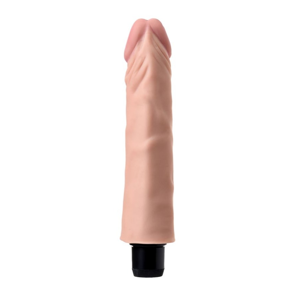 Toron - Yumuşak Doku Gerçekçi Yapay Penis Vibratör Güçlü Titreşimli Realistik Dildo 19x4 CM