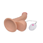 Ultra Soft Eğik Realistik Dildo Güçlü Titreşimli Yumuşak Doku Gerçekçi Yapay Penis Vibratör 20 CM