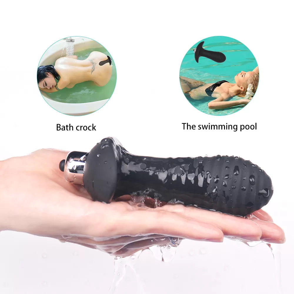Spiral - Çıkar Tak Bullet Vibratörlü Güçlü Titreşimli 1 Fonksiyonlu Silikon Anal Plug