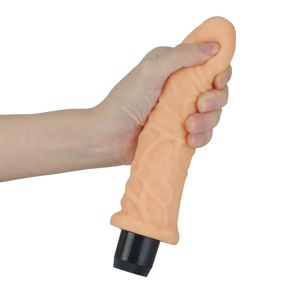 Xtreme Feel - Multi Speed Güçlü Titreşimli Yumuşak Doku Realistik Dildo Testissiz Gerçekçi Yapay Penis 22x4.2 CM