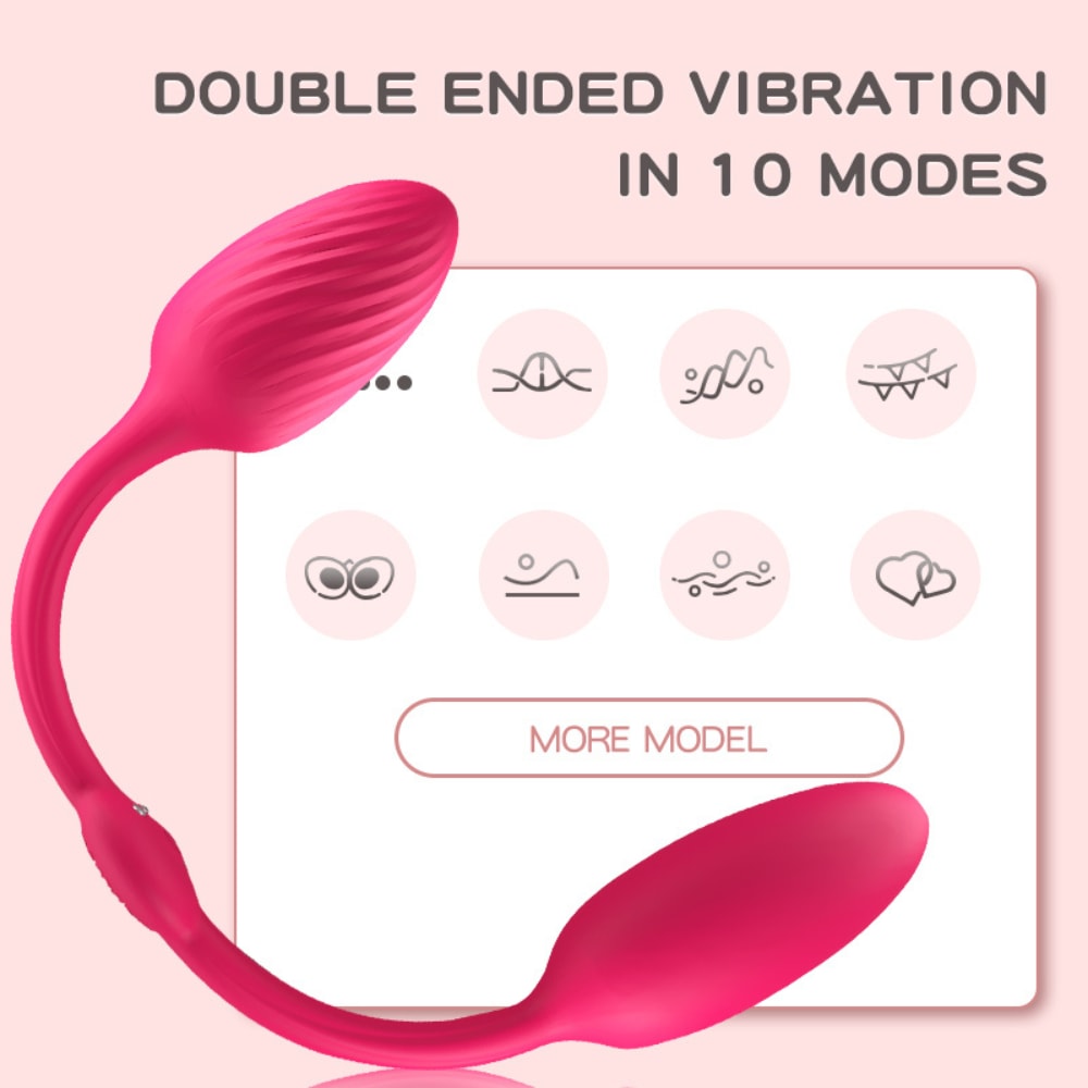 Double Ended - Şarjlı Yumuşak Esnek Çift Taraflı G Nokta Klitoris Uyarıcı 2 in 1 Çift Vibratörü