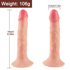 Kıkırdaklı Çift Katmanlı Realistik Anal Dildo Ultra Yumuşak Gerçekçi Yapay Penis 16x3.2 CM