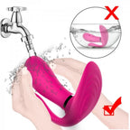 Massager - Şarjlı Isıtmalı Kablosuz Kumandalı Anal Vajina Klitoris Uyarıcı Giyilebilir 3 in 1 Panty Vibratör