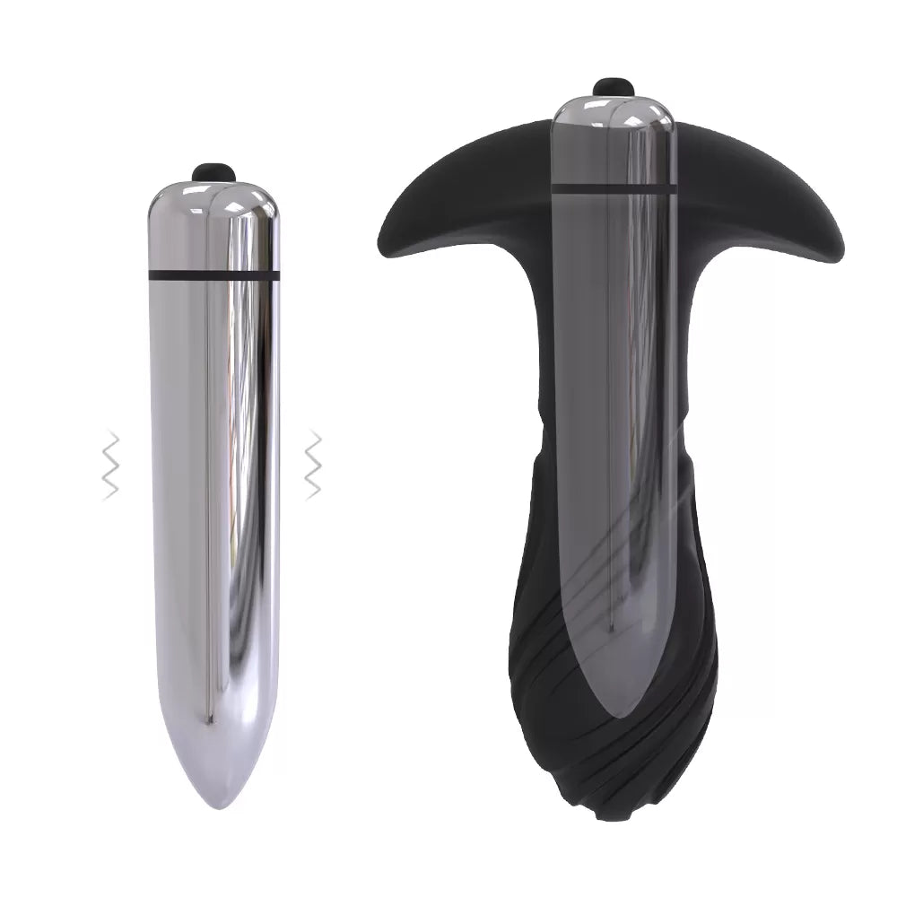 Magic - Çıkar Tak Bullet Vibratörlü Güçlü Titreşimli 1 Fonksiyonlu Silikon Anal Plug