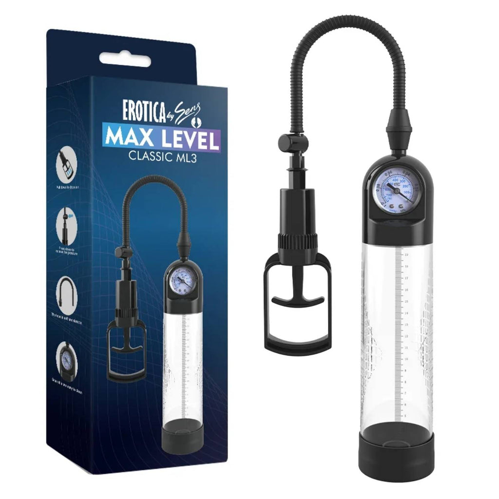 Classic ML3 - Standart Hazneli Tetikli Barometreli Klasik Penis Pompası - Gelişme ve Performans Etkili
