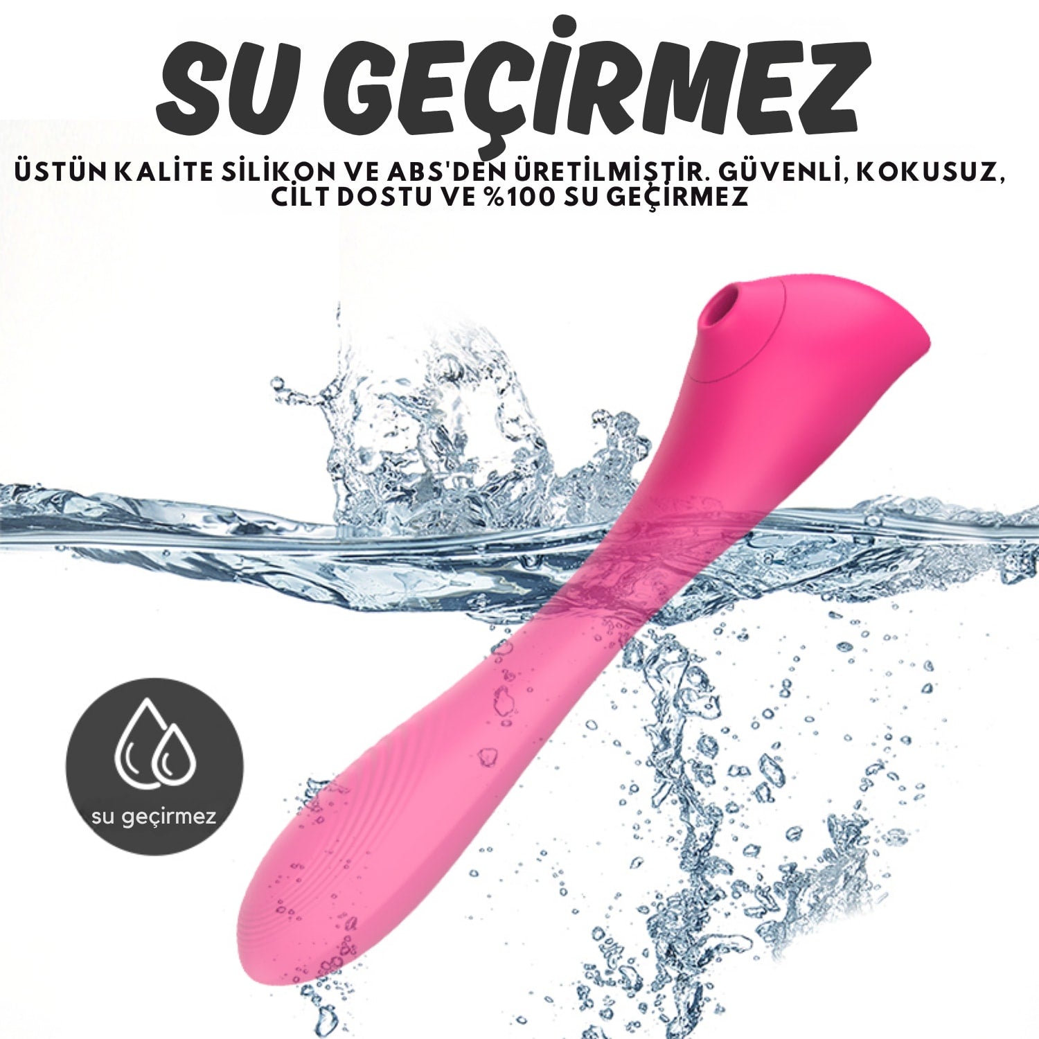 Otomatik Isıtmalı Kıkırdaklı Bükülebilir Klitoris Emiş Güçlü ve G-Spot Uyarıcı Titreşimli 2 in 1 Vibratör