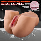 Olga - Şarjlı Sesli İleri Geri Hareketli Emişli ve Titreşimli Realistik Kalça Suni Vajina Otomatik Mastürbatör 5.5 KG