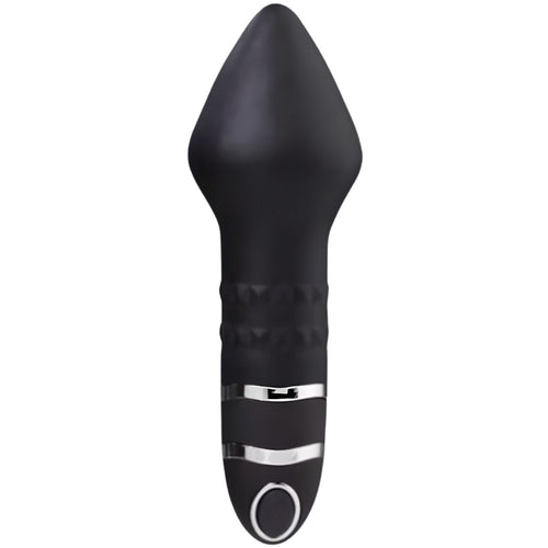 Backyard Butt Plug - Kademeli Boyut Güçlü Titreşimli Silikon Anal Plug 10 CM