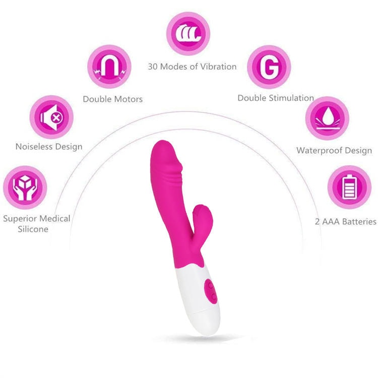 Sora - Pilli Aynı Anda Klitoris ve G-Spot Uyarıcı 2 in 1 Rabbit Vibratör