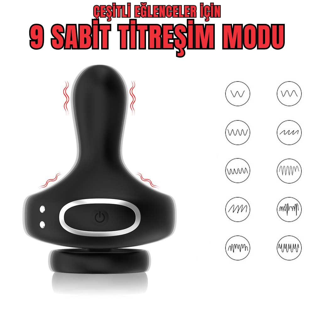 Aurora - Şarjlı Telefon Bluetooth Kontrollü Klitoris Uyarıcı Vibratör Titreşimli Testis ve Penis Yüzüğü