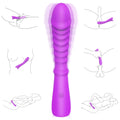 TOPI Anal ve G Nokta Uyarıcı Su Geçirmez Wand Massager Vibratör Dildo