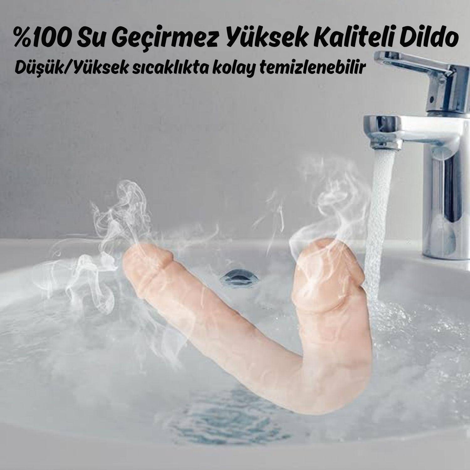 Ultra Soft Realistic Double Ended Dildo Yumuşak Doku Gerçekçi Çift Taraflı Büyük Boy Realistik Yapay Penis 43 CM