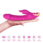 Amant - Şarjlı Aynı Anda G Spot Uyarıcı ve Klitoris Emiş Güçlü Esnek 2 in 1 Rabbit Vibratör