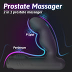 Gladiator - Şarjlı Çıkarılabilir Bullet Motorlu 2 in 1 Perine ve Prostat Uyarıcı Vibratör