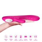 Spark - Şarjlı Isıtmalı Aynı Anda Klitoris ve G Spot Uyarıcı Güçlü Titreşimli 2 in 1 Rabbit Vibratör