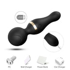 Freeza - Şarjlı 360° Esnek Başlı Vibratör Magic Wand Massager Çok Sessiz Masaj Aleti