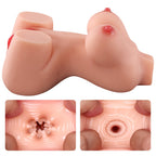 Diana - Realistik Manken Anal Vajina Çift Girişli 2 in 1 Titreşimli Isıtmalı Suni Vajina Mastürbatör 1.6 KG