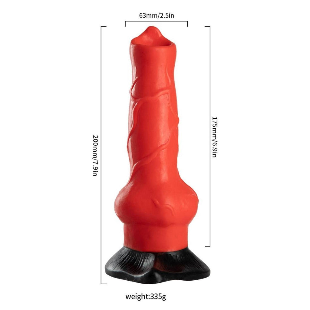 Monster Cock Cerberus - Silicone Realistic Animal Dog Dildo Silikon Gerçekçi Doku Köpek Yapay Penis 20x6.3 CM