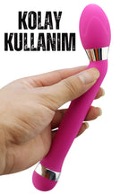 Eğik Yapıda Kademeli Güçlü Titreşimli Sessiz G Nokta Uyarıcı Anal Vibratör 19 CM