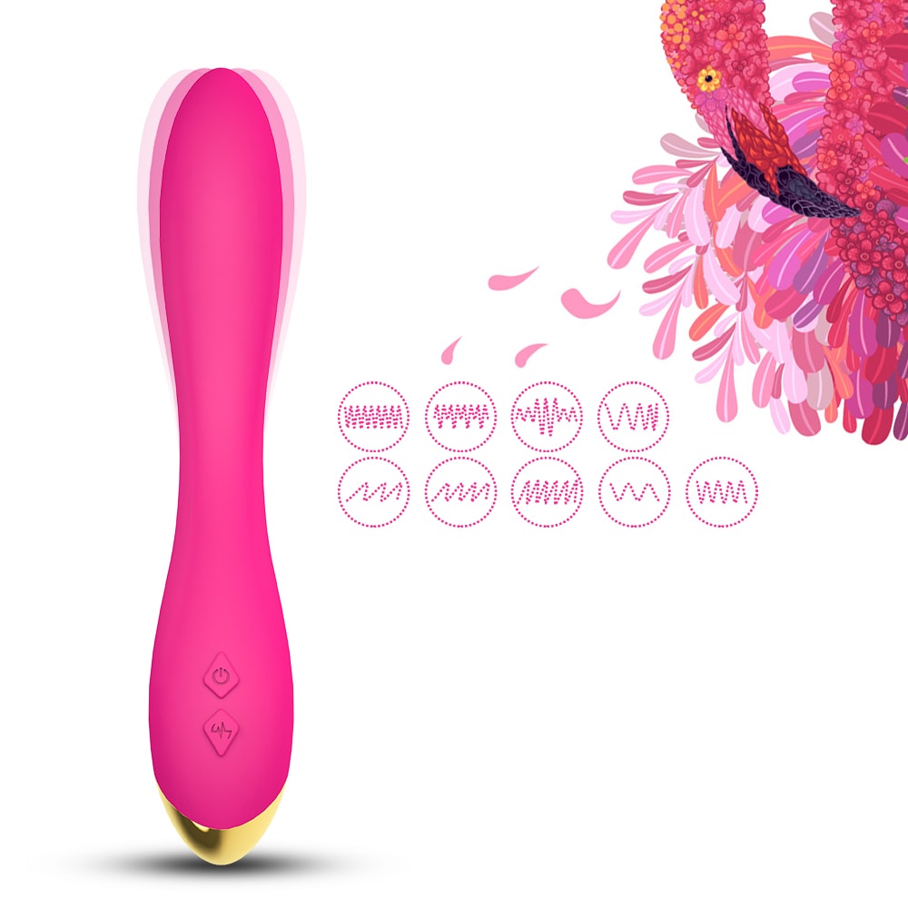 Flamingo - Şarjlı Esnek Yumuşak Doku Eğilebilir G Spot Uyarıcı Vibratör - Pembe