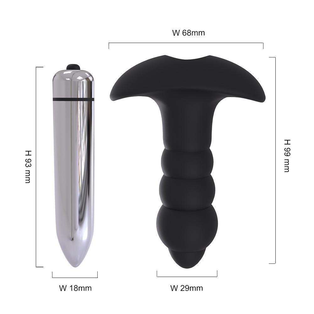 Bubble - Çıkar Tak Bullet Vibratörlü Güçlü Titreşimli 1 Fonksiyonlu Silikon Anal Plug