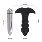 Bubble - Çıkar Tak Bullet Vibratörlü Güçlü Titreşimli 1 Fonksiyonlu Silikon Anal Plug