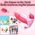 Darla APP RCT - Şarjlı Kumanda Ve Telefon Kontrollü İleri Geri Hareketli Anal Vajina Klitoris Uyarıcı 3 in 1 Giyilebilir Vibratör