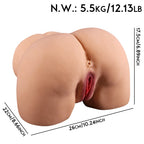 Olga - Anal Vajina Çift Girişli Büyük Boy Realistik Kalça Titreşimli Suni Vajina Mastürbatör 5.1 KG