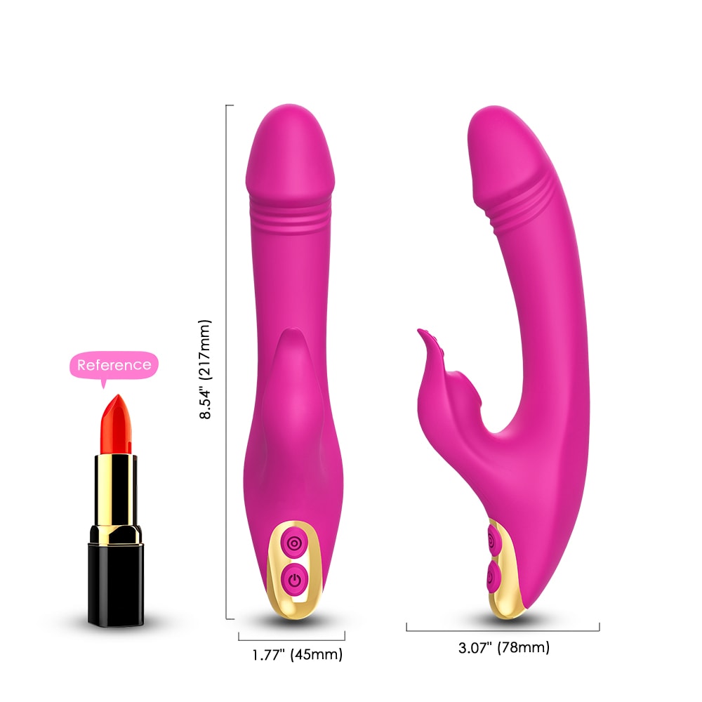 Amant - Şarjlı Aynı Anda G Spot Uyarıcı ve Klitoris Emiş Güçlü Esnek 2 in 1 Rabbit Vibratör