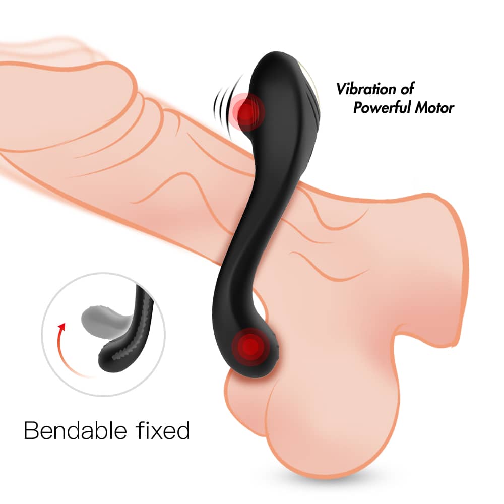 Veyron - Şarjlı Güçlü Titreşimli Testis ve Klitoris Uyarıcı Vibratör Penis Yüzüğü