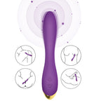 Flamingo - Şarjlı Esnek Yumuşak Doku Eğilebilir G Spot Uyarıcı Vibratör - Mor