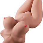 Emily - Mega Boy Realistik Manken Anal Vajina Çift Girişli 2 in 1 Titreşimli Isıtmalı Suni Vajina Mastürbatör 10 KG