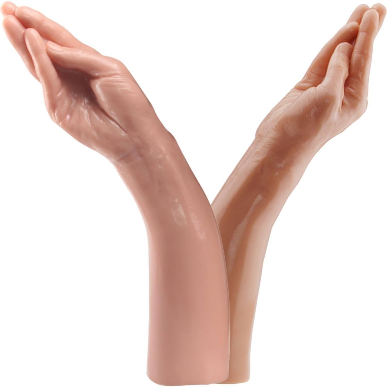 Magic Hand - King Size Realistic Fist Anal Plug Dev Boyut Gerçekçi Doku Realistik Sivri Uçlu El-Kol Dildo 34x7 CM
