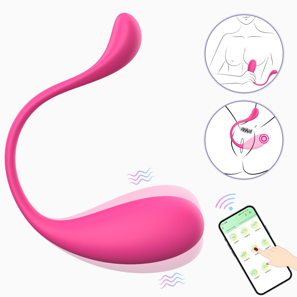Lophin App - Şarjlı Telefon Kontrollü Güçlü Titreşimli Çok Sessiz G Spot Uyarıcı Giyilebilir Mini Vibratör