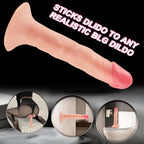 Kıkırdaklı Çift Katmanlı Realistik Anal Dildo Ultra Yumuşak Gerçekçi Yapay Penis 16x3.2 CM