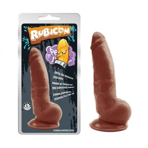 Rubicon - Güçlü Vantuzlu Gerçekçi Yapay Penis Melez Realistik Dildo 22 CM