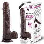 Frank - Şarjlı Uzaktan Kumandalı Isıtmalı İleri Geri Hareketli ve Rotasyonlu Realistik Dildo Gerçekçi Yapay Penis 25 CM