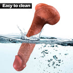 Frank - Şarjlı Uzaktan Kumandalı Isıtmalı İleri Geri Hareketli ve Rotasyonlu Realistik Dildo Gerçekçi Yapay Penis 25 CM