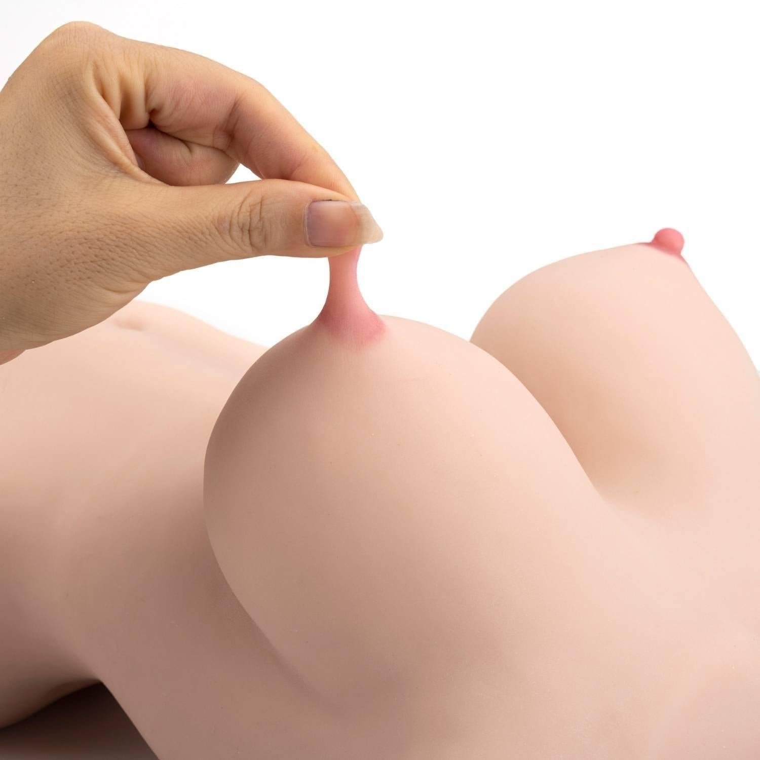 Arina - Mega Boy Saçlı Realistik Manken Oral Anal Vajina 3 Girişli Isıtmalı Titreşimli Mastürbatör 13 KG