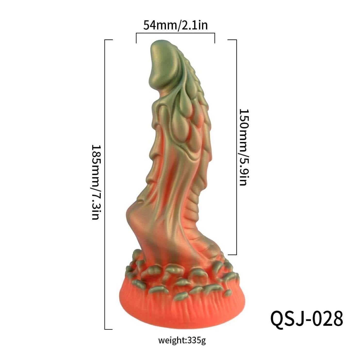 Monster Cock Bukrek - Silicone Realistic Animal Dragon Dildo Silikon Gerçekçi Doku Ejderha Yapay Penis 18.5x5.4 CM